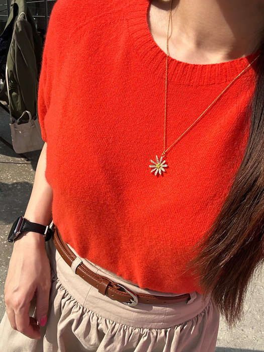 [단독]Shine Daisy Necklace_VH2412NE009M