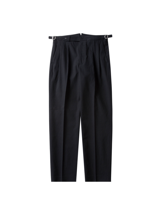 8s Linen Side-adjust Trousers (Black)