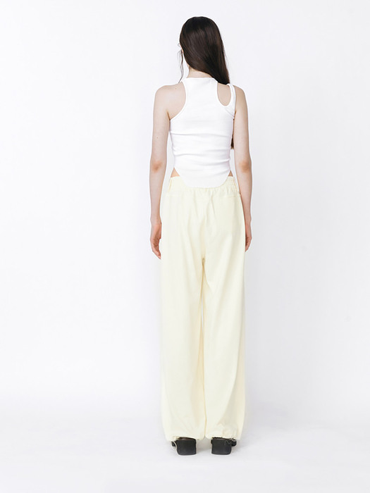 CUT OUT SLEEVELESS - WHITE