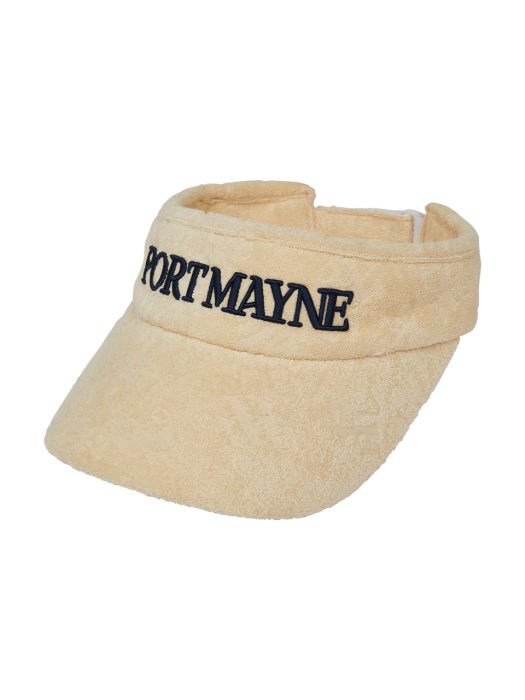 TERRY JACQUARD VISOR - BEIGE