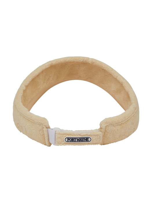 TERRY JACQUARD VISOR - BEIGE