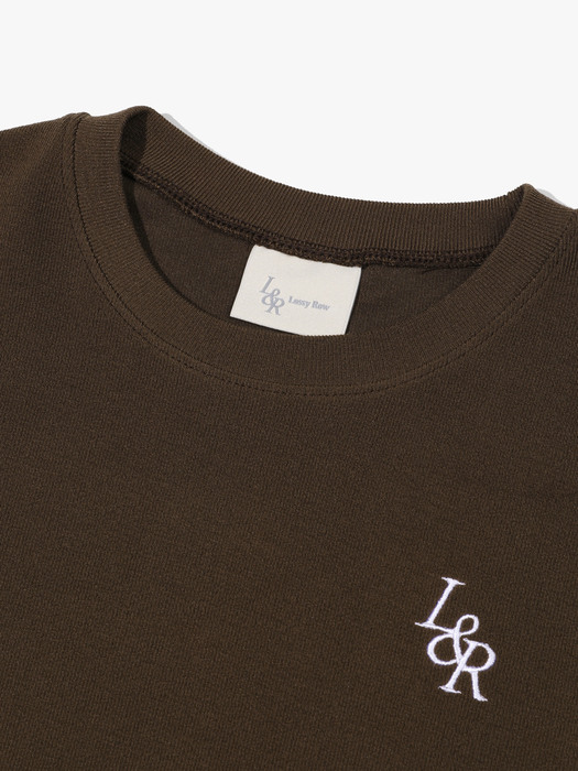 L&R Slim Crop T-Shirt Brown