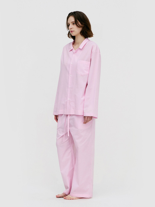Stay Stripe Pajamas Long Pants - Raw Pink
