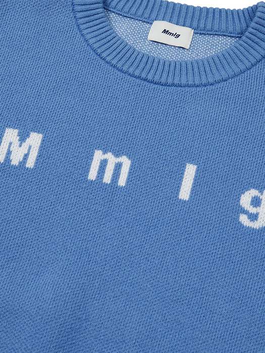 [Mmlg W] BETWEEN KNIT (SEA BLUE)