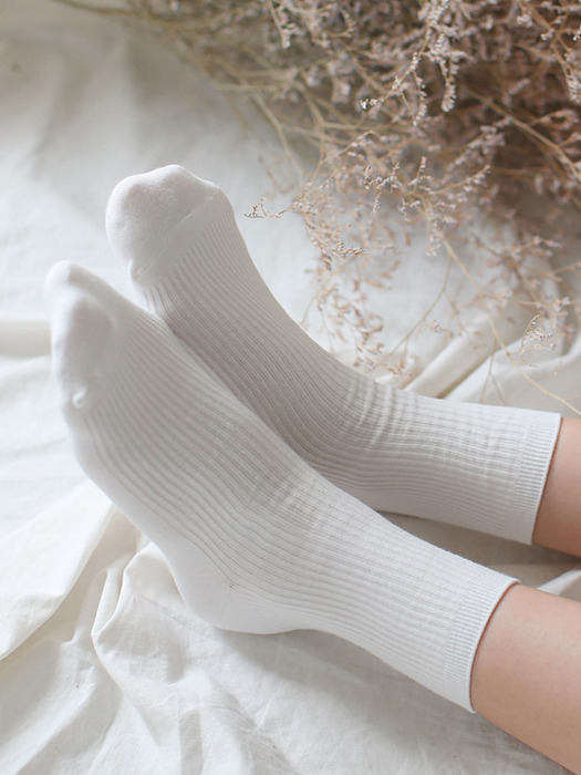 사계절 베이직 데일리 골지양말  바비 7color