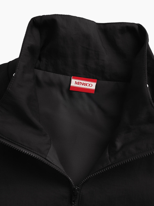 HIGH NECK WINDBREAKER_BLACK