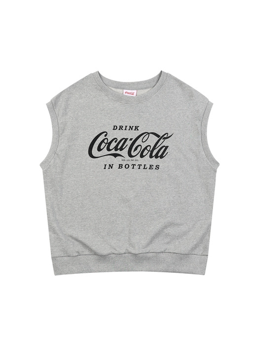 Coca-Cola logo vest 멜란지그레이