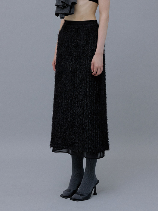 Winter Fur Skirt (Black)