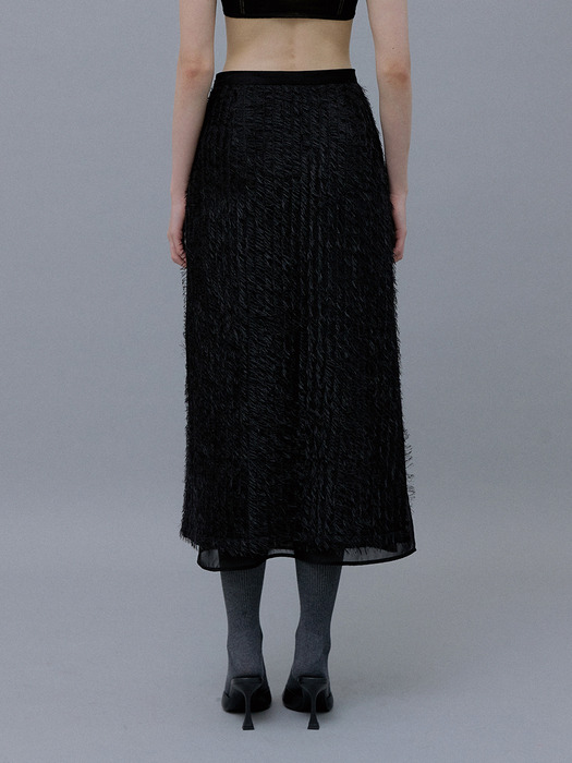 Winter Fur Skirt (Black)