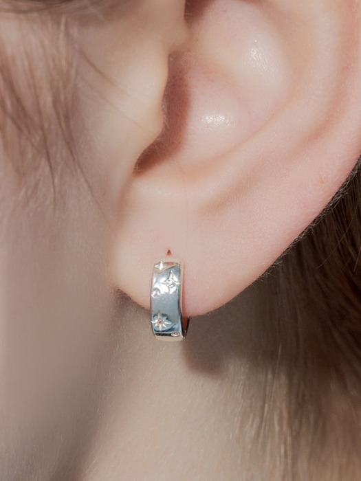 snowy cubic earring