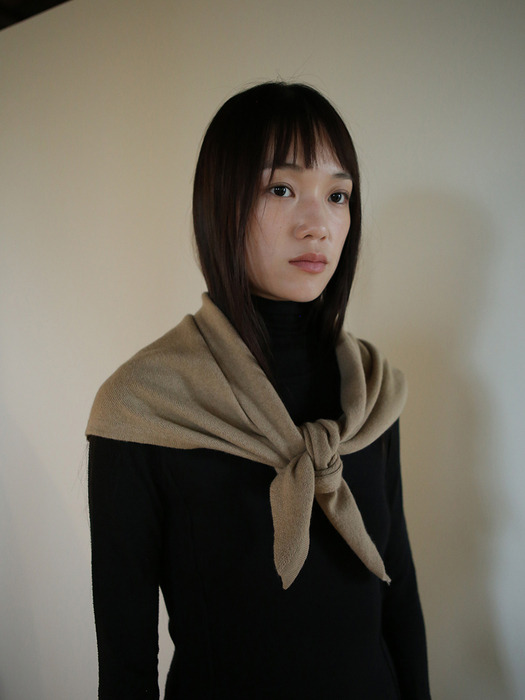 CASHMERE TRIANGLE MUFFLER [YA303]_3color