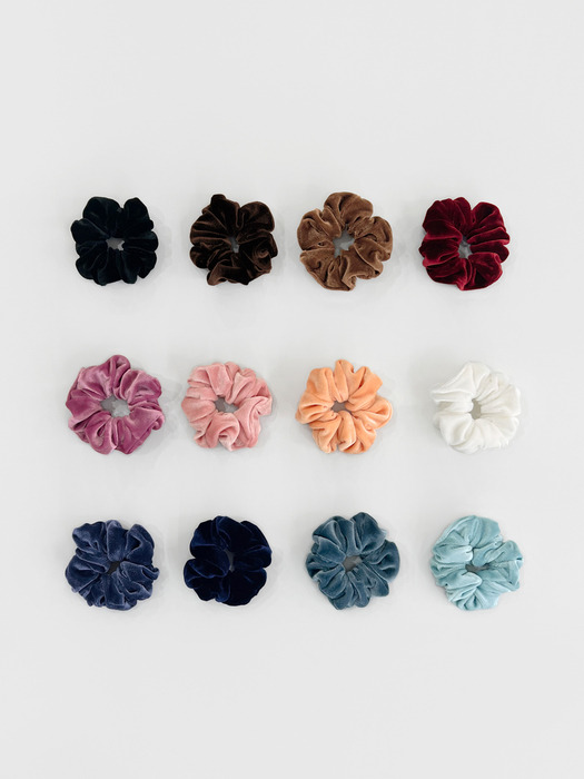 mini velvet scrunchie (12colors)