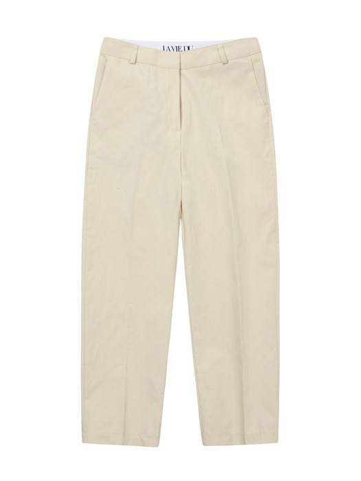 Classic slim Cotton pants /Light beige