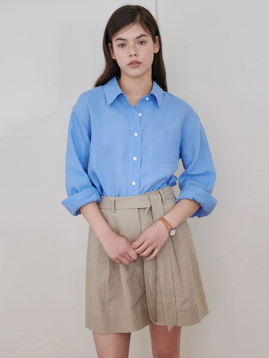 24N summer linen half pants [BE]