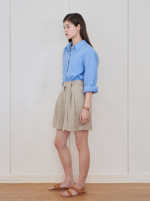 24N summer linen half pants [BE]