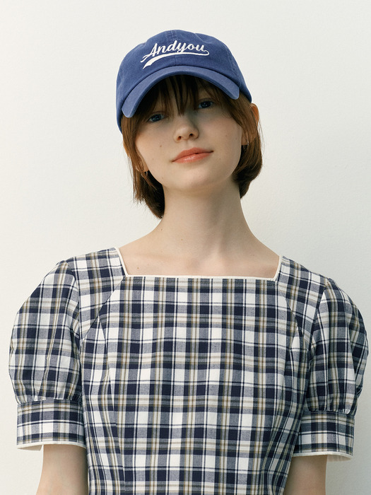 SEONYUDO Basic bio washed ball cap (Navy/Pink)