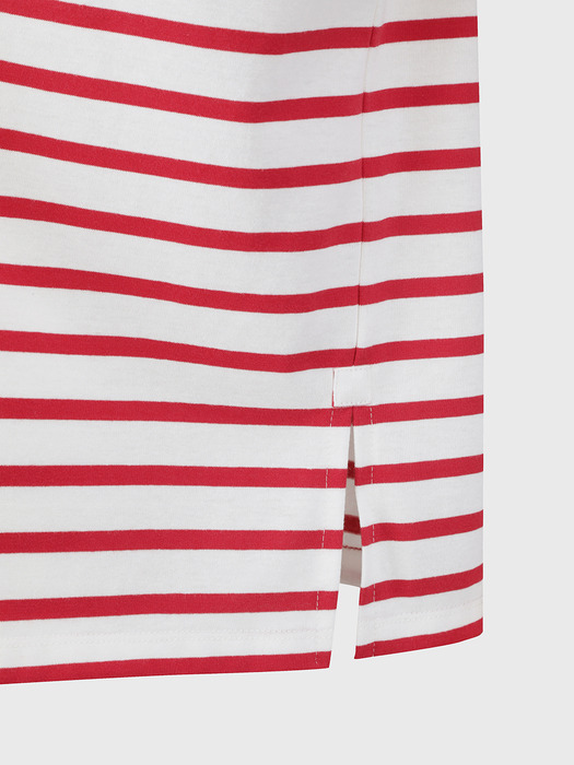 KLASSIC BORDER STRIPE T-SHIRT_RED