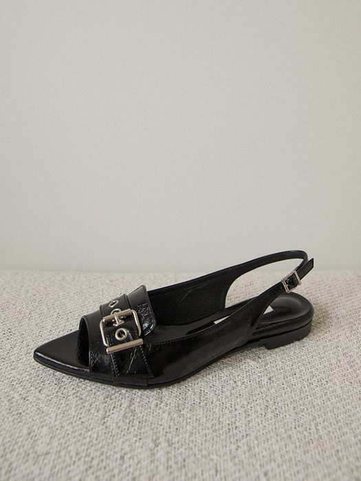 Zadin toe-open slingback_black