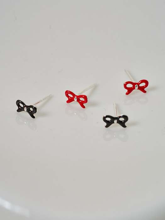 [sv925] pretty ribbon earring