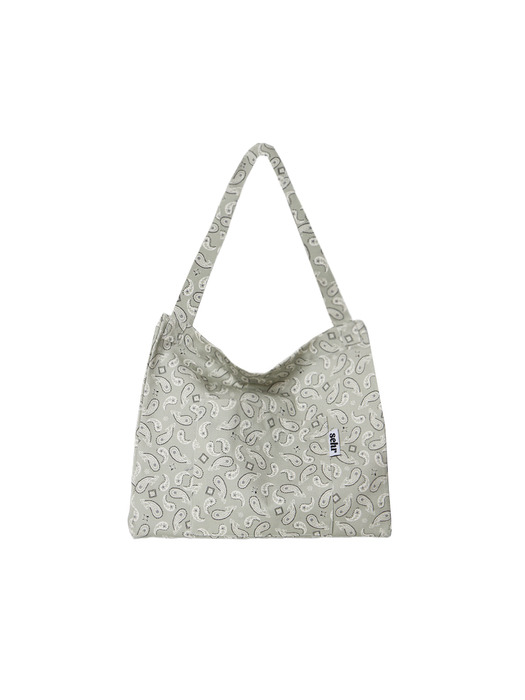 Paisley Twill Cotton Big Bag (Green)