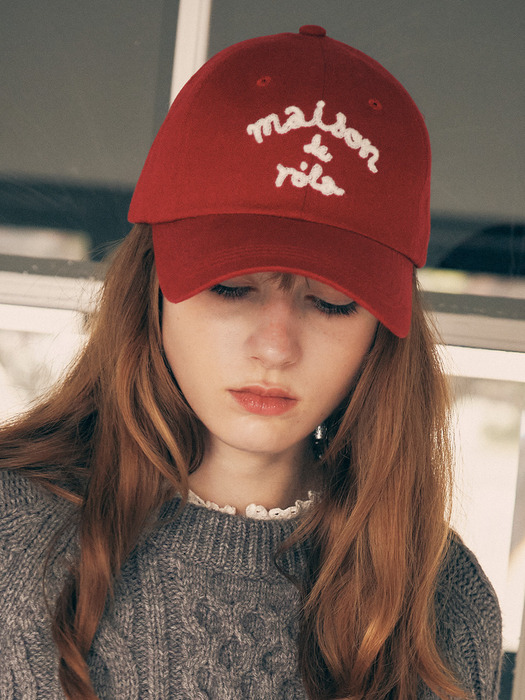 MAISON DE ROLA BALL CAP RED