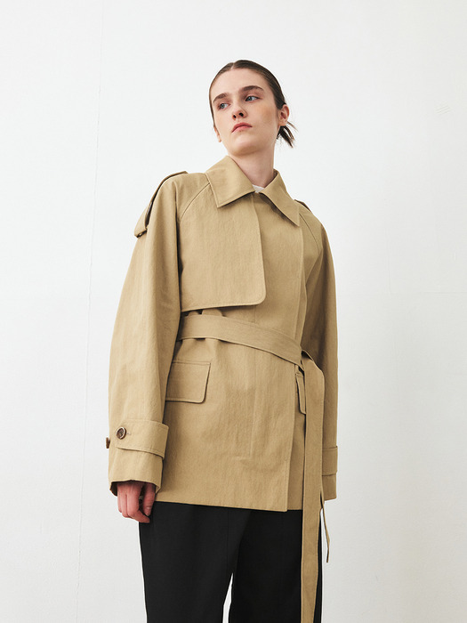 TFF CLASSIC HALF TRENCH COAT_2COLORS