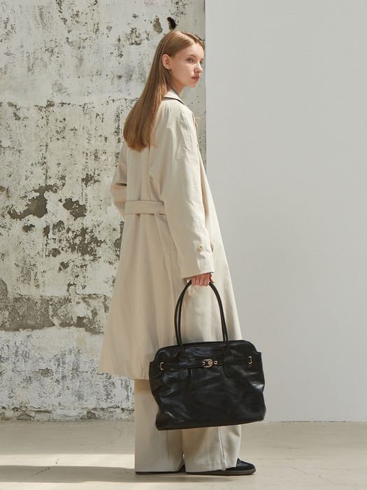 CLASSIC BELT SHOPPER BAG_BLACK