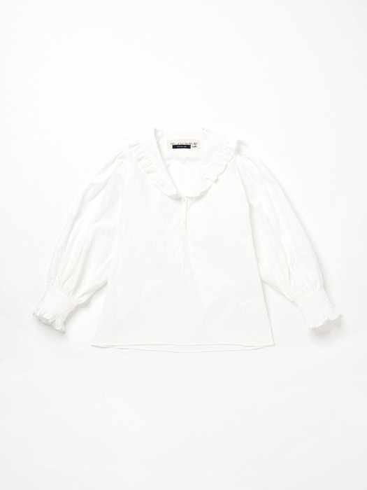 Via Daila v-neck blouse (White)