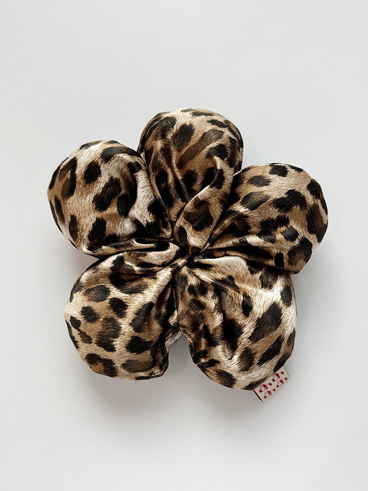 Flower Leopard Scrunchies