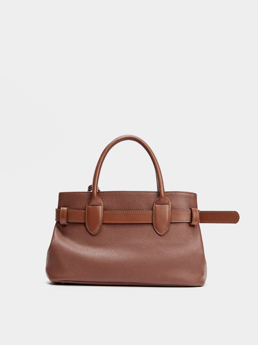 BELT MINI TOTE BAG, BROWN