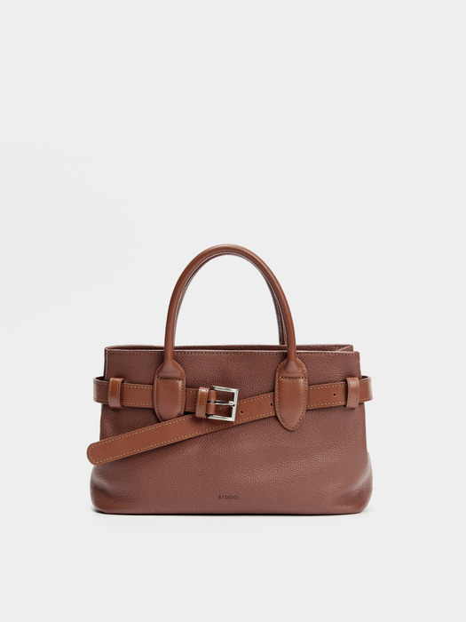 BELT MINI TOTE BAG, BROWN