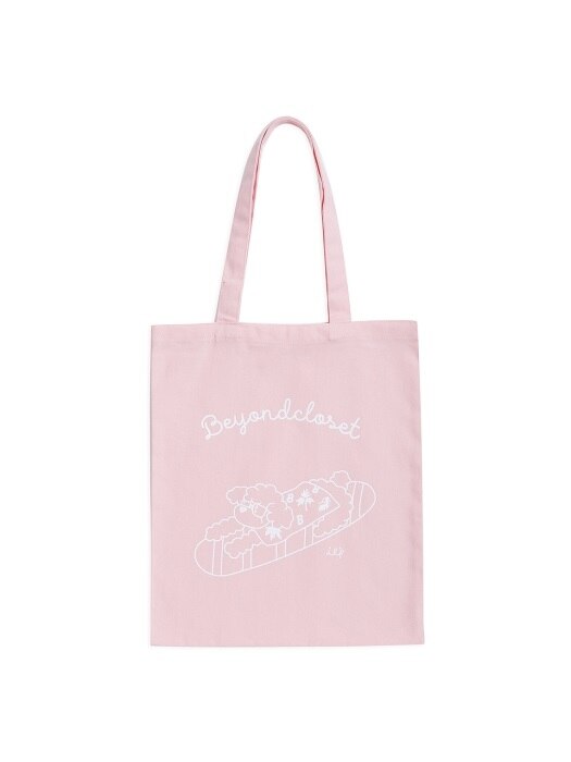 IL.P. LINE DRAWING ECO BAG PINK