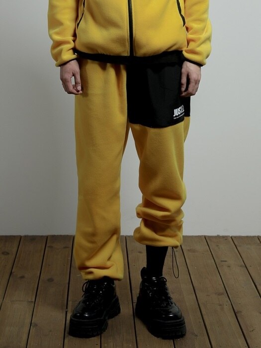 JUSTO fleece pants[yellow]