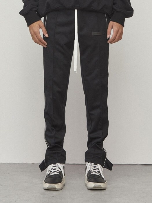 06 Track Zipper Pants - Black