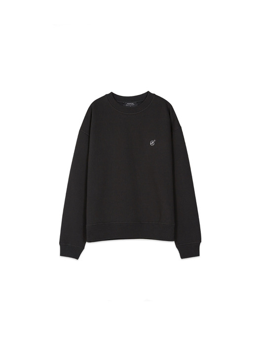 UNISEX SIGNATURE EMBLEM SWEATSHIRT atb231u(BLACK)