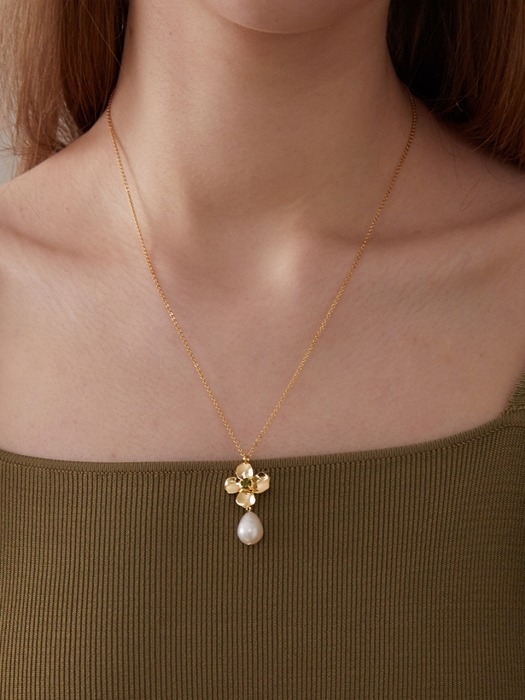 Four-leaf clover Necklace (Gold)