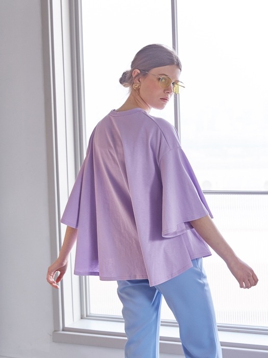 LILY FLARE TOP VIOLET