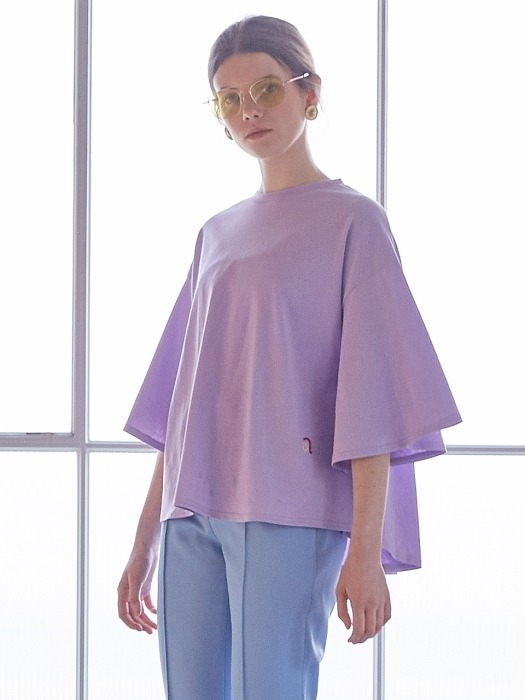 LILY FLARE TOP VIOLET