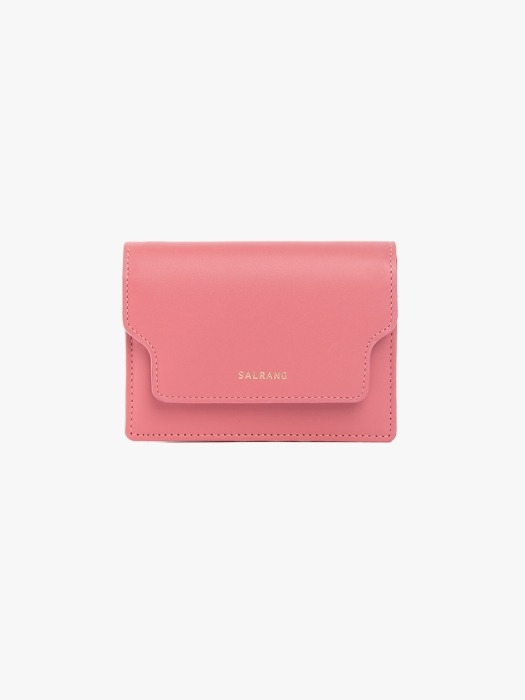 REIMS W020 zip Card Wallet Rose Pink