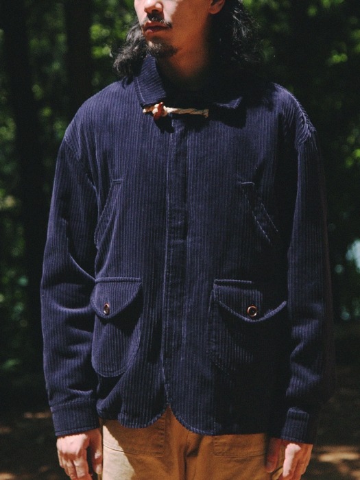 CORDUROY TOGGLE 4POCKET JACKET [Indigo]