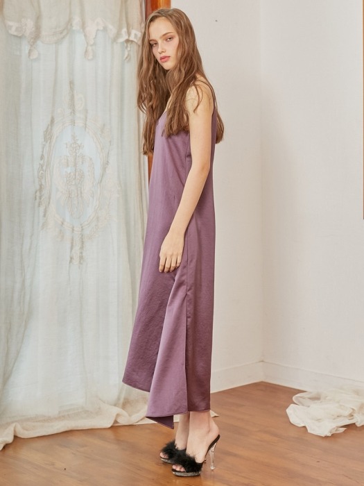 Signature Long Slip Dress_Purple