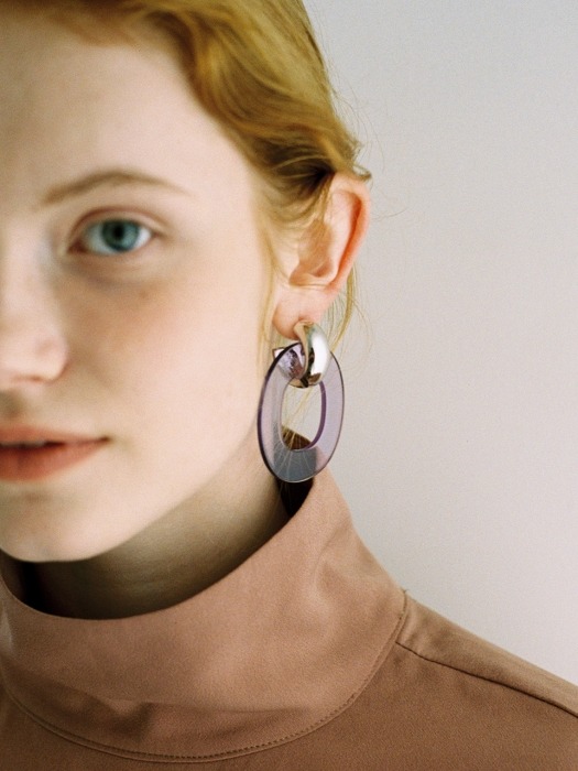 Ellipse Earring(violet)
