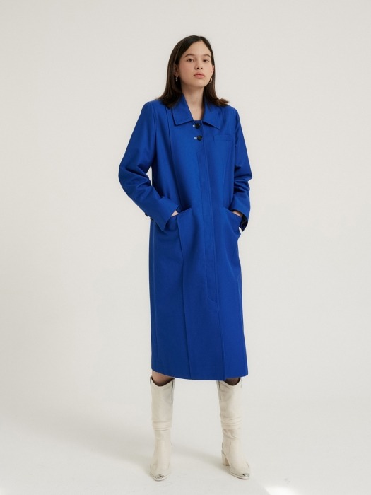 Square single trench coat