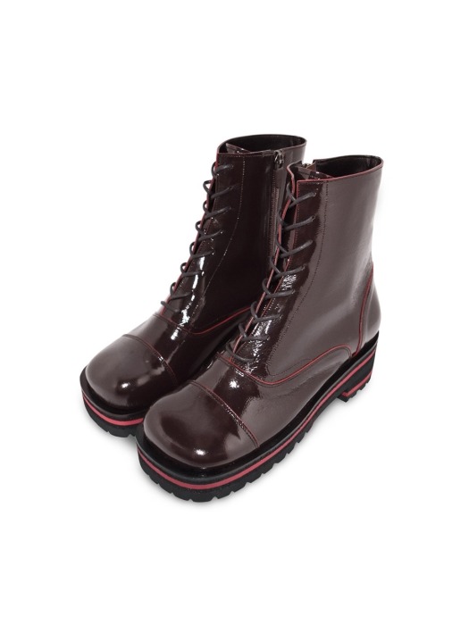 Square Line Red Point Walker Boots
