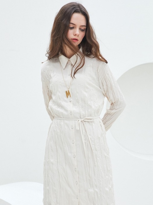 WRINKLE SILKY ONEPIECE [ 링클 실키 원피스 ] RMS10DR01