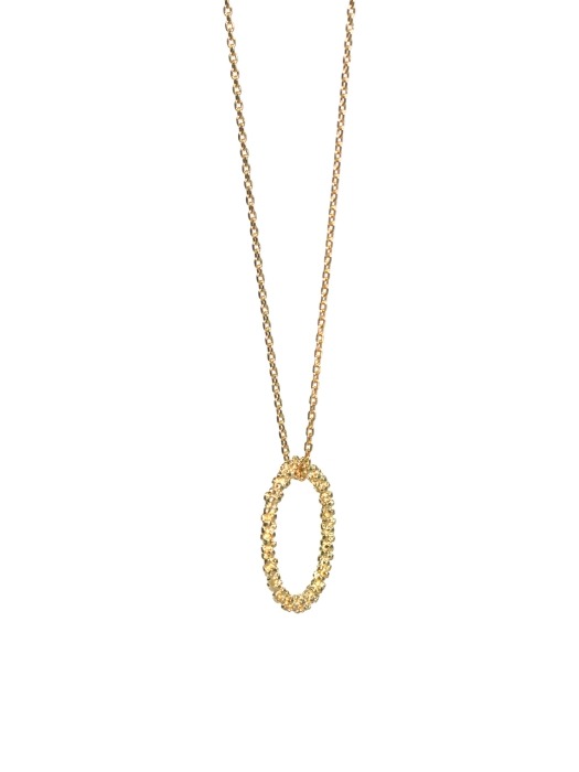 CL044 Golden Ellipse Necklace