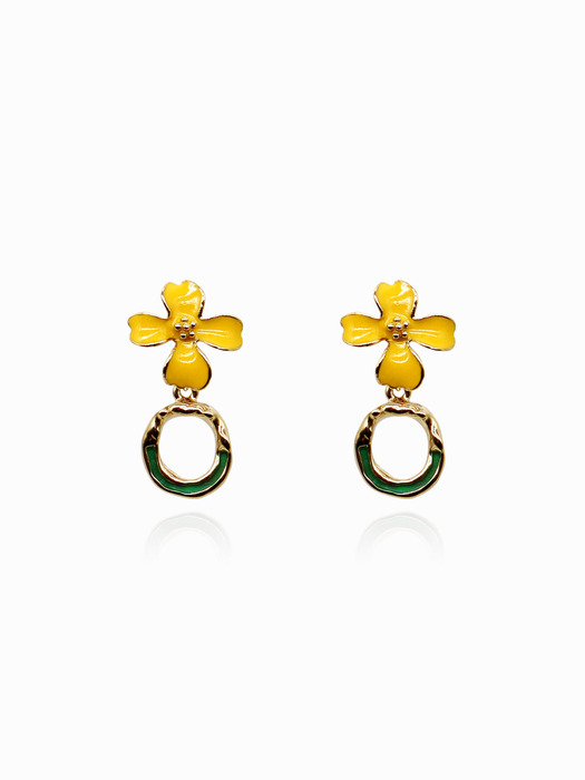 FLOWER RING ```````````````````````````drop``````````````````````````` EARRINGS AE120012