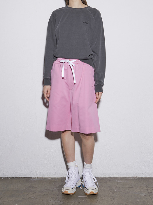 Pink String Utility Shorts