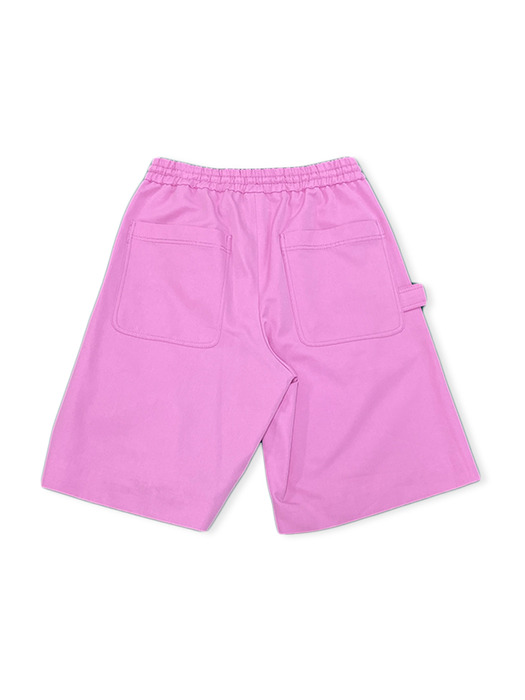 Pink String Utility Shorts