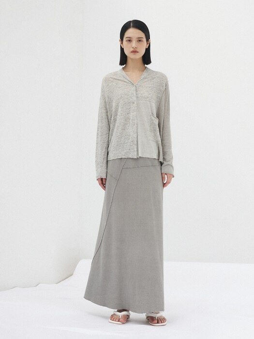 bailey dyeing skirt(GRAY)